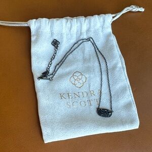 Kendra Scott Charcoal Pendant Necklace
